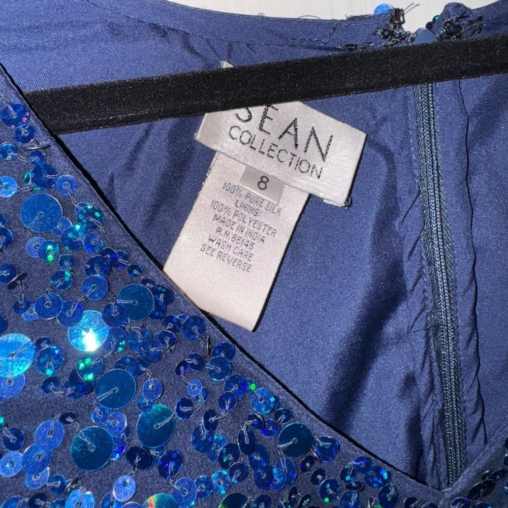 Sean Collection Sapphire Sequin Dress - Picture 2 of 5